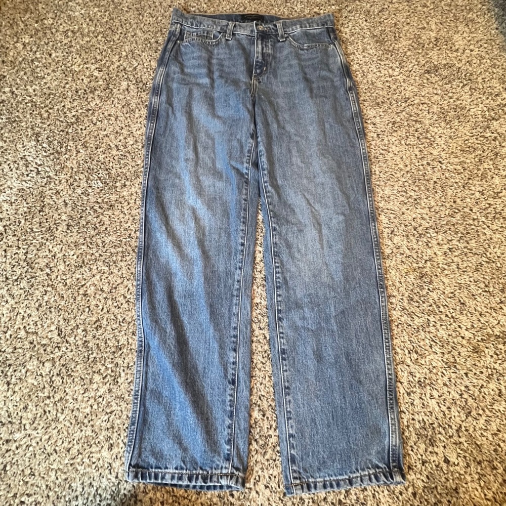 Banana Republic High Rise Straight Fit Jeans Womens 29/8 Medium Wash Blue Denim